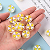Transparent Enamel Acrylic Beads TACR-S155-005G-5