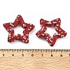 Star Shape Polymer Clay Rhinestone Beads CLAY-NH0001-06C-3
