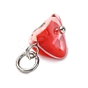 Dyed Natural Trochid Shell/Trochus Shell Pendants PALLOY-JF04484-02-4