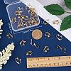 46Pcs Brass Clip-on Earring Converters Findings KK-SC0003-68-3