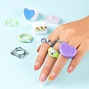 18Pcs Acrylic Finger Rings RJEW-LS0001-01-6