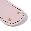 Oval PU Leather Knitting Crochet Bags Nail Bottom Shaper Pad DIY-WH0349-26LG-03-3