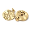 Brass Micro Pave Cubic Zirconia Pendants KK-P308-79G-2
