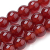 Natural Carnelian Beads Strands X-G-S259-32-6mm-1