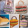 4Pcs 4 Colors PU Leather Oval Bottom FIND-CL0001-79B-6