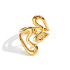 Irregular 304 Stainless Steel Cuff Open Rings for Women LD5997-5