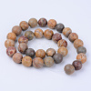 Natural Red Rainbow Jasper Beads Strands G-Q462-12mm-18-2