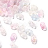Gradient Color Transparent Frosted Acrylic Beads X-OACR-M023-06I-1
