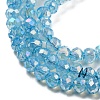 Transparent Baking Paint Glass Beads Strands DGLA-F002-02B-04-4