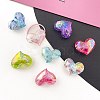 Transparent Crackle Acrylic Beads OACR-I015-01-1