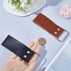 2Pcs 2 Style Leather Tape Measure Clip for Belt AJEW-GF0007-76-3