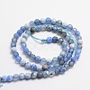Faceted Natural Agate Round Beads Strands G-E318B-4mm-02-2