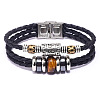 Leather Multi-strand Bracelets BJEW-F352-09P-01-1