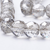 Electroplated Glass Beads Strands EGLA-Q092-8mm-A05-3