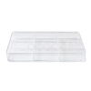 6 Grids Plastic Bead Containers with Cover CON-K002-03B-2