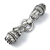 Tibetan Style 304 Stainless Steel Spring Gate Rings FIND-Z046-03AS-03-2