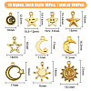 100Pcs 10 Style Tibetan Style Alloy Pendants FIND-FH0008-21-2