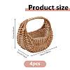 Wicker Baskets with Handle FIND-WH0139-894-2