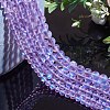 Synthetic Moonstone Beads Strands G-SZ0001-81B-3