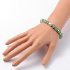 Buddha Head Gemstone Beaded Stretch Bracelets BJEW-JB01864-02-4