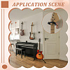 4Pcs Wood with Iron Wall Mounted Guitar Hanger ODIS-AR0001-17-5