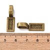 Tibetan Style Alloy Glue-on Flat Pad Bails LS-TIBE-4710-AB-NR-3