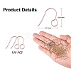 100Pcs 316 Stainless Steel Hypoallergenic French Earring Hooks JX137C-2