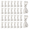 140Pcs Brass Ice Pick Pinch Bails KK-ME0002-93-1