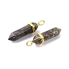 Natural Dragon Blood Pointed Pendants G-G025-01G-36-3