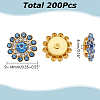 200Pcs Iron Rhinestones Cabochons FIND-AR0006-23-2