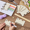 10Pcs MDF Temperature Blanket Reusable Color Chart AJEW-WH0460-155-3