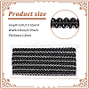 12M Polyester Glitter Wavy Fringe Trim Ribbon OCOR-WH0003-031A-2
