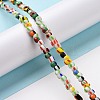 Opaque Handmade Lampwork Beads Strands X-LAMP-H061-04-2