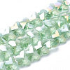 Electroplate Glass Beads EGLA-Q091-14mm-B12-1