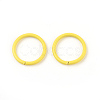 Spray Painted Iron Open Jump Rings X-IFIN-F149-B05-1