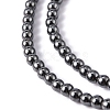 Non-Magnetic Synthetic Hematite Beads Strands X-G-H1624-4mm-1-2