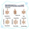 16Pcs 4 Style Brass Micro Pave Cubic Zirconia  Charm FIND-SC0004-62-2