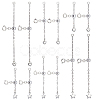 12Pcs 6 Styles Brass Ends with Chain FIND-NB00003-1