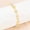 Brass Link Chain Bracelets for Women BJEW-A090-06A-G-3