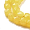 Natural Quartz Imitation Yellow Agate Beads Strands G-C179-B12-01-4