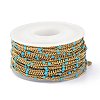 Ion Plating(IP) 304 Stainless Steel Enamel Curb Chains CHS-P013-01G-03-3