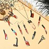 30Pcs 15 Styles Opaque Acrylic Pendants Sets OACR-CJ0002-52-6