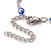 Enamel Horse Eye Link Chains Bracelet BJEW-P271-05P-01-3