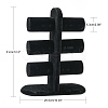 Wooden Velours T-Bar Bracelet/Bangle Display Stands BDIS-N018-01-4