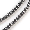 Non-Magnetic Synthetic Hematite Beads Strands HEMA-3D-3