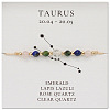 Natural Gemstone Constellation Beaded Bracelets NR2952-3-1