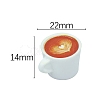 Resin Miniature Coffee Cup Ornaments LS-PW-WG14105-03-1