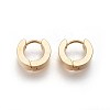 304 Stainless Steel Huggie Hoop Earrings EJEW-O087-09D-1