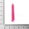 Electroplated Natural Quartz Pendants G-P315-B01-05G-3