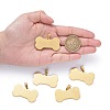 Ion Plating(IP) 304 Stainless Steel Pendants STAS-I140-07B-G-6